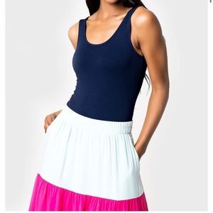 Gibson look large navy bodysuit NWT